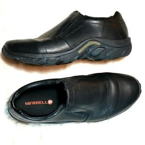 Men's Merrell Slip Ons Leather Jungle Moc EUC